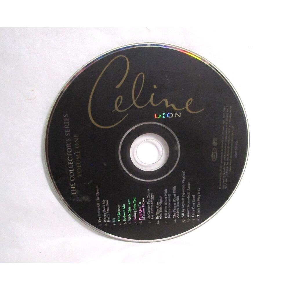 Celine Dion The Collector’s Series Vol. 1 Music CD 1999 Rare Hits Duets No Case